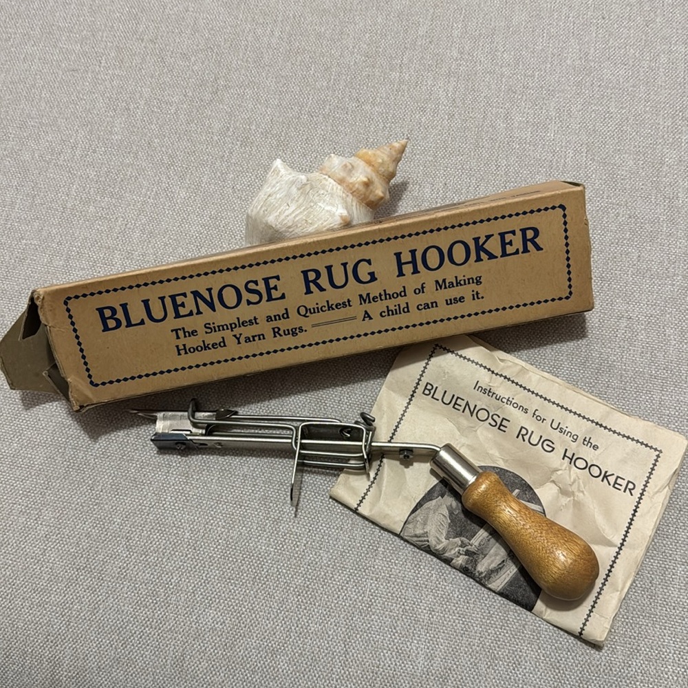 Vintage Bluenose Rug Hooker-Box & Instructions Included-Working Condition
